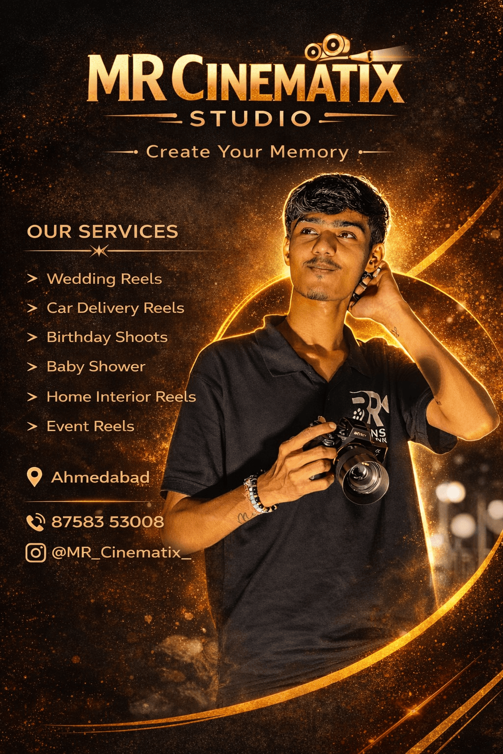 Meet Ravat β Videography in Ahmedabad on Shutrix